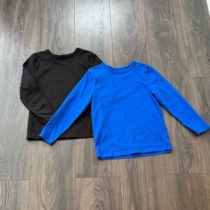 Kids Long Sleeve Shirts - Black and Blue